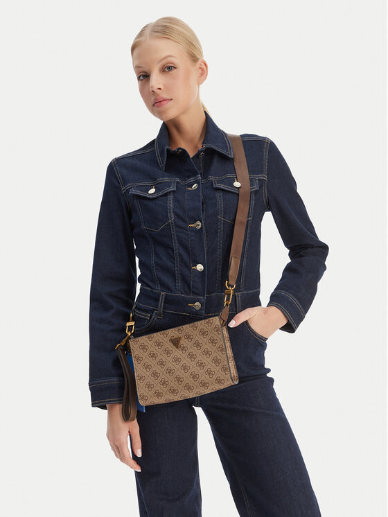 Guess Плоска сумка Guess HMMILO P6157 Бежевий