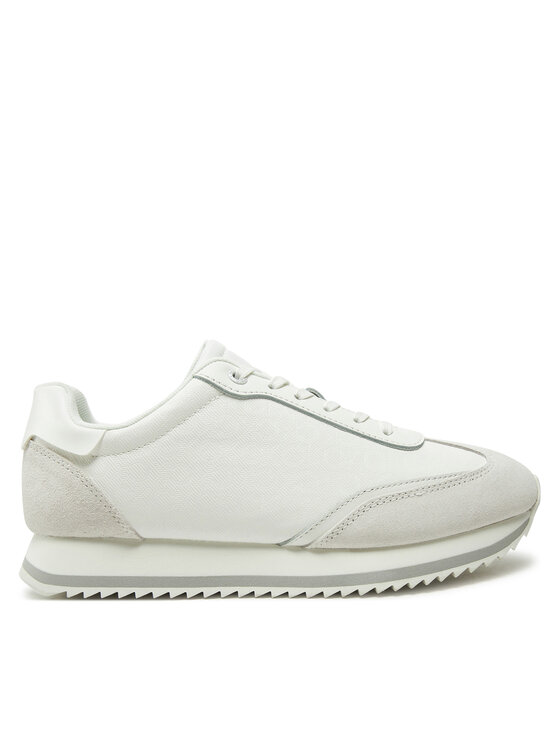 Calvin Klein Tenisice Calvin Klein Runner Lace Up - Mono Mix HW0HW02294 Bijela