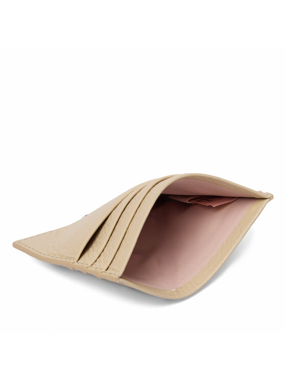 Coccinelle Etui na karty kredytowe Coccinelle MW5 Metallic Soft E2 MW5 12 95 01 Beżowy