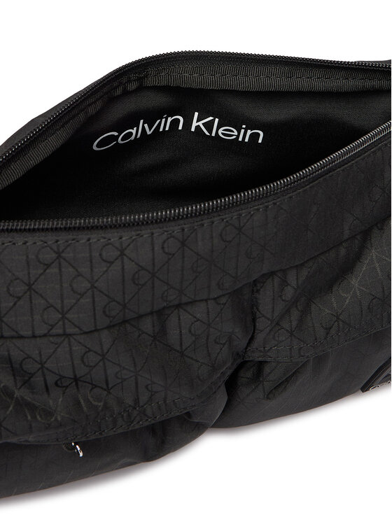 Calvin Klein Jostas soma Calvin Klein Utility Emblem Sling Waistbag LV04D3341G Melns
