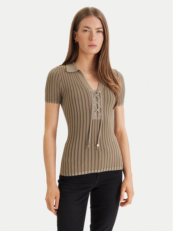 Guess Guess Jersey W6GR09 Z0590 Verde Regular Fit