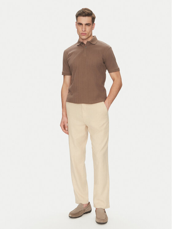 Selected Homme Selected Homme Polo majica 16094575 Bež Regular Fit