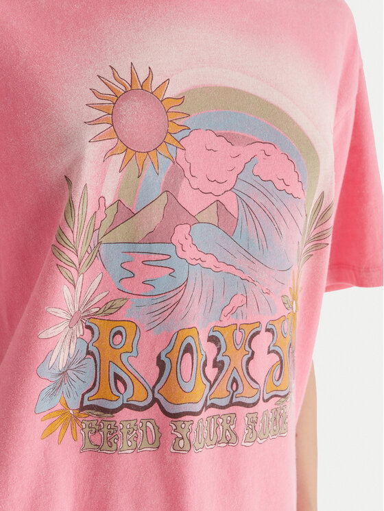 Roxy Roxy Camiseta Sunnyoversize Optic Wash ERJZT06022 Rosa Oversize