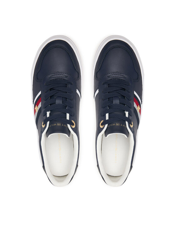 Tommy Hilfiger Sneakers Tommy Hilfiger Th Platform Vulc Leather FW0FW09603 Blu scuro