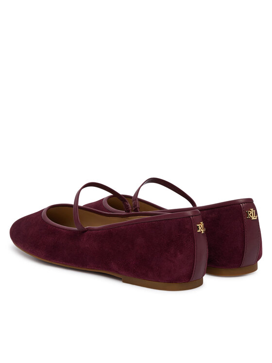 LAUREN RALPH LAUREN Balerini LAUREN RALPH LAUREN Jayna Mj Fl 802P18425001 Vișiniu