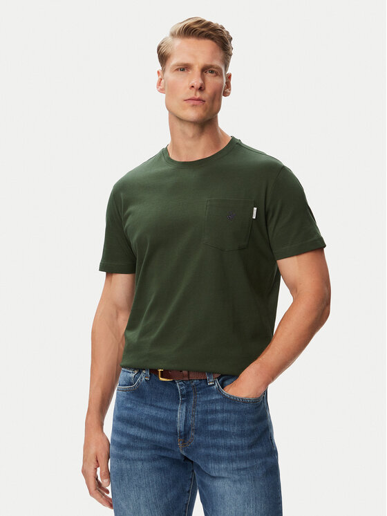 Beverly Hills Polo Club Beverly Hills Polo Club Camiseta P-SS26M-TS414000BTGR Verde oscuro Regular Fit