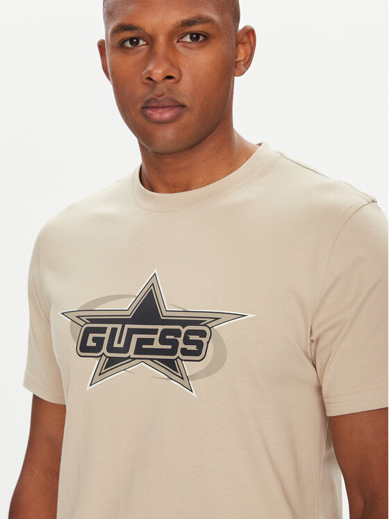 Guess Guess Marškinėliai Z5YI02 I3Z14 Smėlio Regular Fit