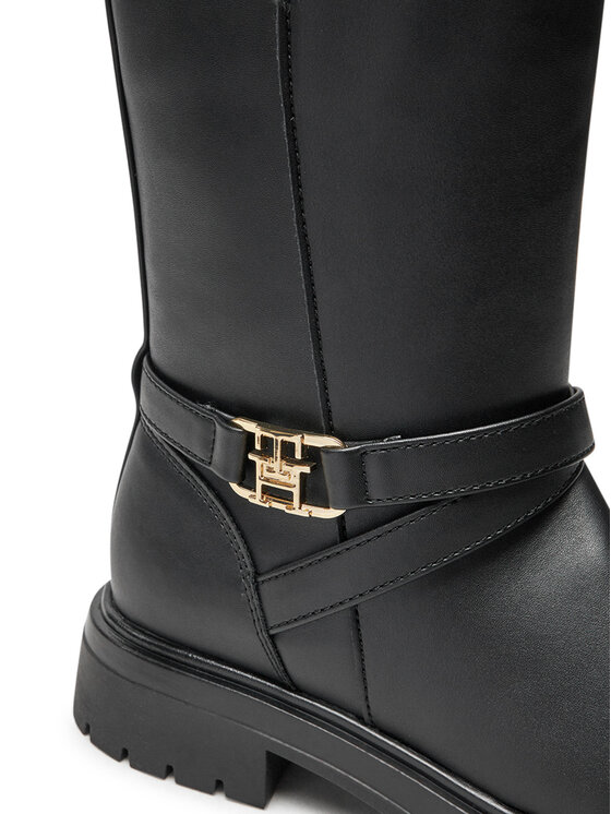 Tommy Hilfiger Polokozačky Tommy Hilfiger Boot T3A5-33574-1351 S Černá