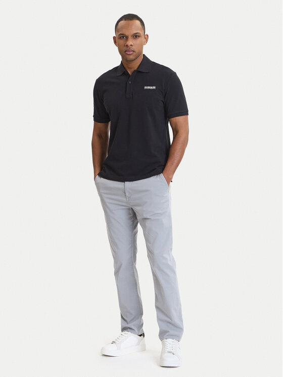 Napapijri Napapijri Polo E-Small Box NP0A88TQ Negro Relaxed Fit