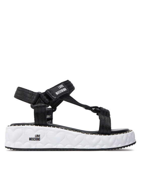 LOVE MOSCHINO Sandały LOVE MOSCHINO JA16365I0IIX5000 Czarny