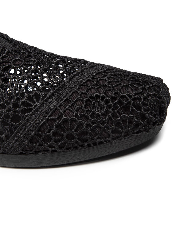 Toms Poltopánky Toms Alpargata 10016254 Čierna