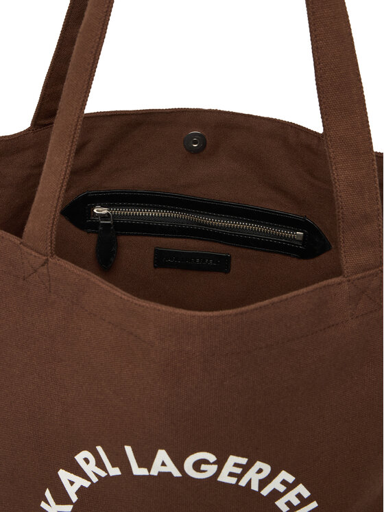KARL LAGERFELD Kabelka KARL LAGERFELD A1W50006 Hnedá
