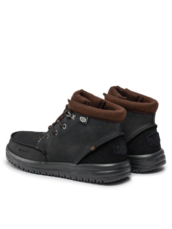 Hey Dude Μποτίνια Hey Dude Bradley Boot Leather 40189-001 Μαύρο