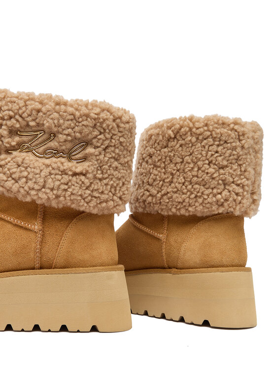 KARL LAGERFELD Sněhule KARL LAGERFELD KL48653 Hnědá