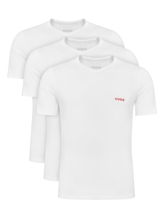 HUGO HUGO Conjunto de camisetas 50566316 Blanco Regular Fit