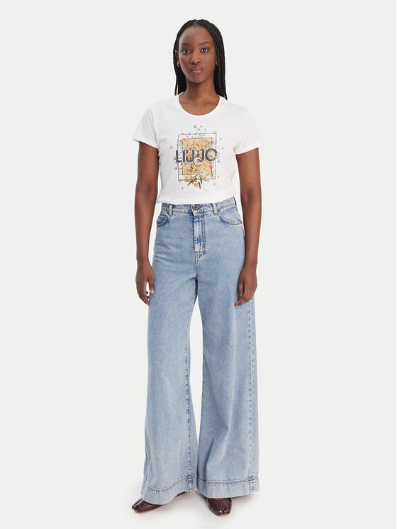 Liu Jo Liu Jo Camiseta WA6493 JS923 Blanco Regular Fit