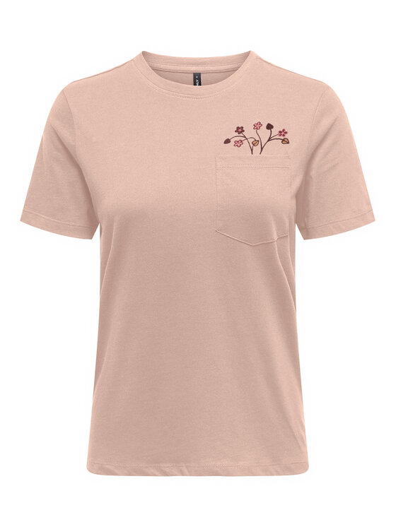 ONLY ONLY Футболка Polly 15317989 Рожевий Regular Fit