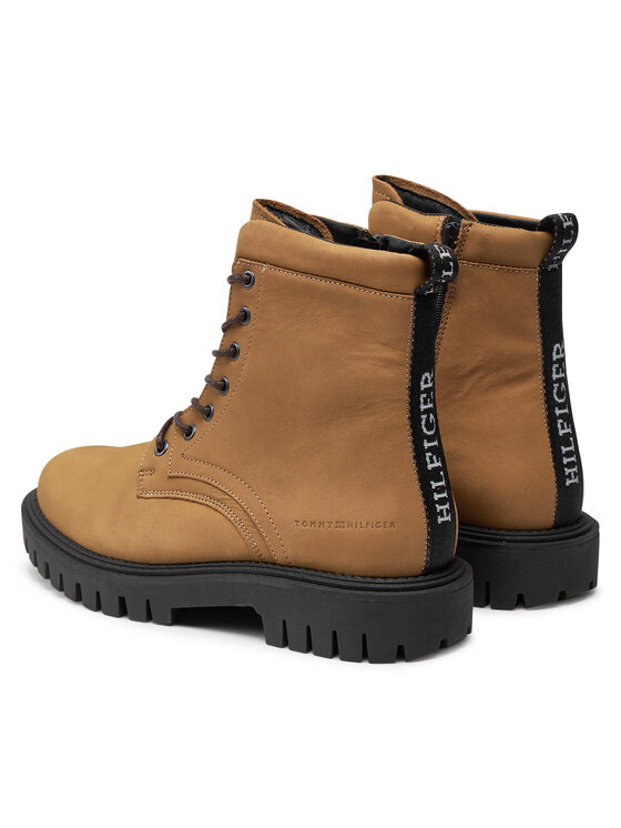 Tommy Hilfiger Botas Tommy Hilfiger Casual Hilfiger Chunk Z Nbk Boot FM0FM05149 Marrón