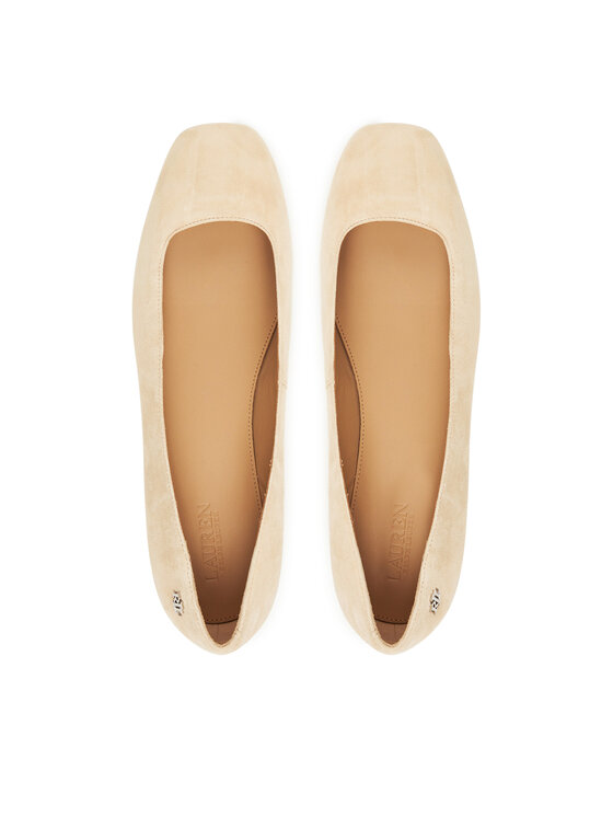 LAUREN RALPH LAUREN Балеринки LAUREN RALPH LAUREN Emellie  802974358001 Бежов