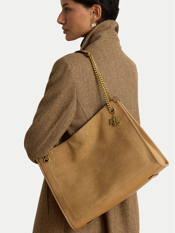 LAUREN RALPH LAUREN Τσάντα LAUREN RALPH LAUREN 431980176003 Ανοιχτό καφέ