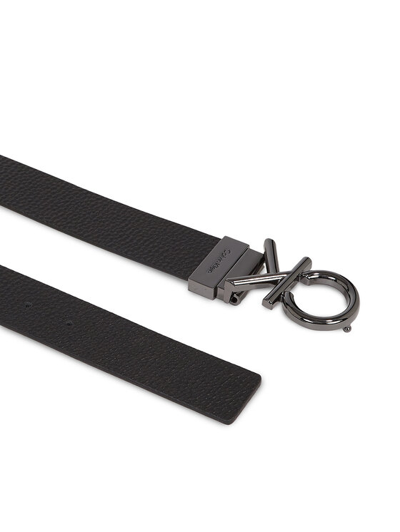 Calvin Klein Cinturón Calvin Klein Adj/Rev Ck Metal Bombe Pb K50K510948 Negro