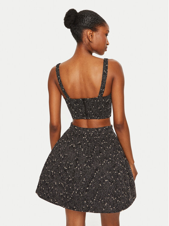 Bardot Bardot Top Corset 56865TB3 Nero Slim Fit