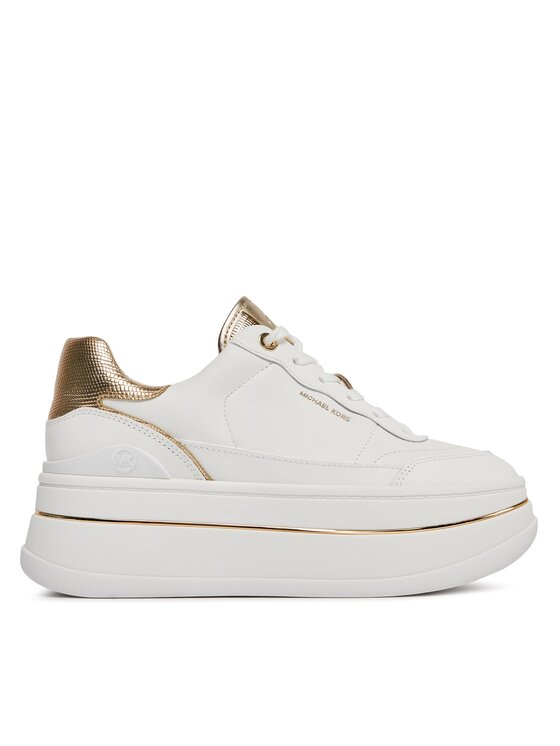 MICHAEL Michael Kors Снікерcи MICHAEL Michael Kors Hayes Lace Up 43R4HYFS2L Білий