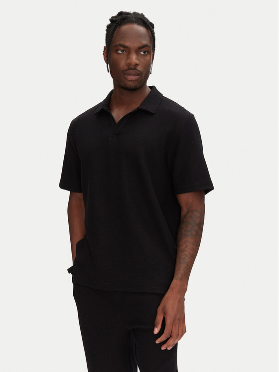 Jack & Jones Jack & Jones Σετ πλουζάκι polo και σορτς Slington 12281841 Μαύρο Relaxed Fit