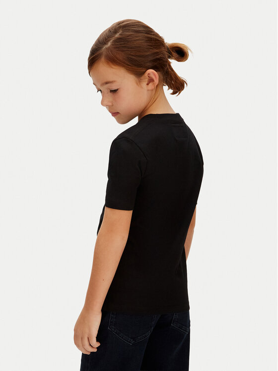 Calvin Klein Jeans Calvin Klein Jeans Camiseta Mono Mini Badge LV1CKSJA30 Negro Regular Fit