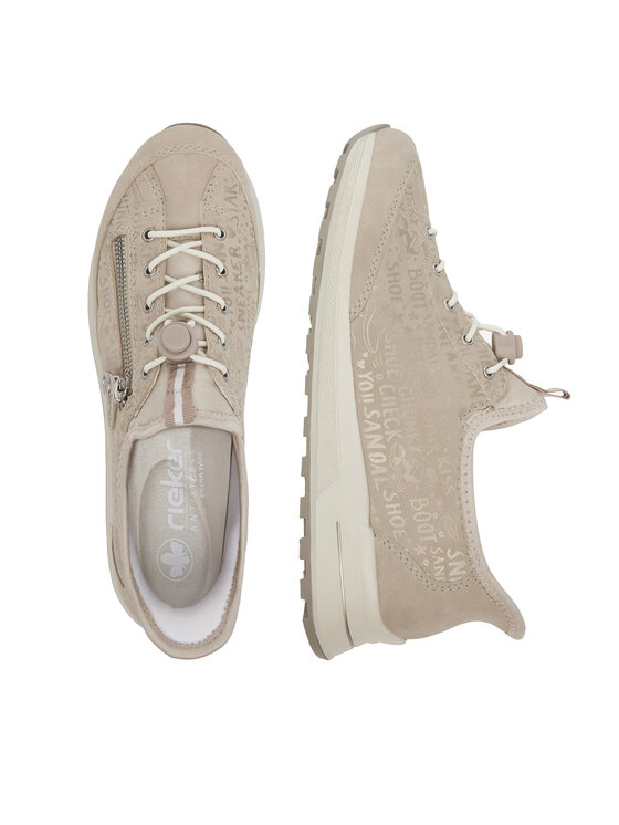 Rieker Sneakersy Rieker N1455-62 Béžová