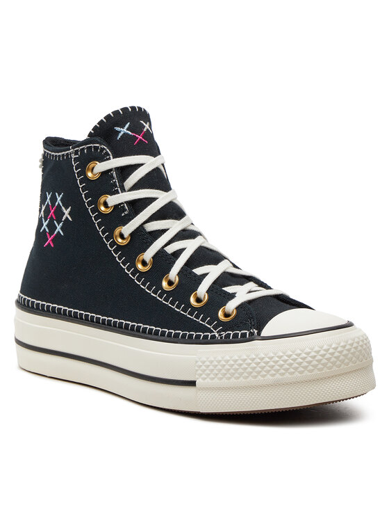 Converse Кеди Converse Chuck Taylor All Star Lift Crafted Stitching Platform Hi A08731C Чорний