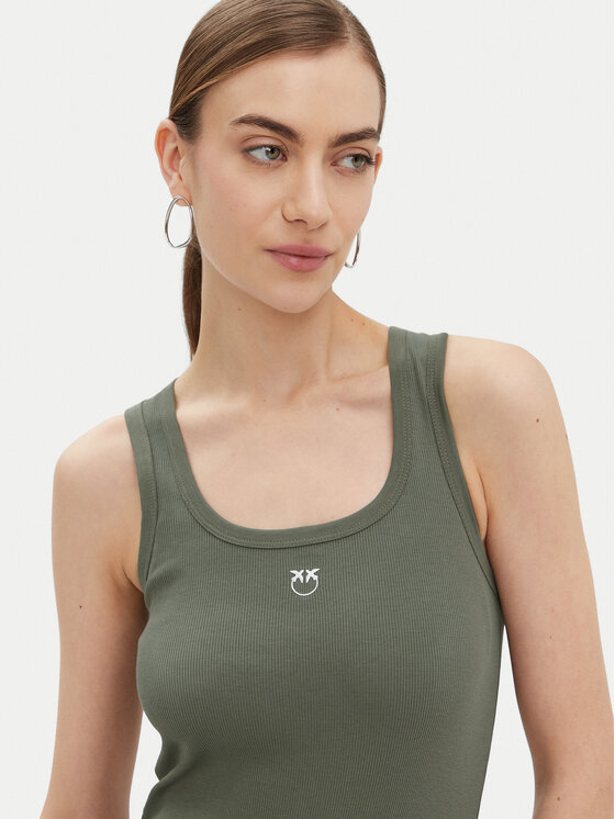 PINKO PINKO Топ Calcolatore 100807 Зелений Regular Fit