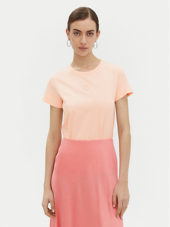 PINKO PINKO Футболка Bussolotto 100355 Рожевий Regular Fit