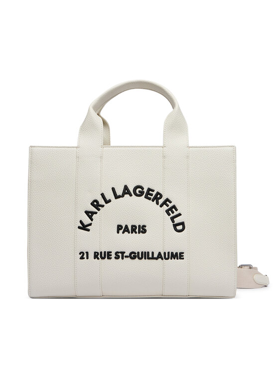 KARL LAGERFELD Kabelka KARL LAGERFELD B1W30041 Bílá