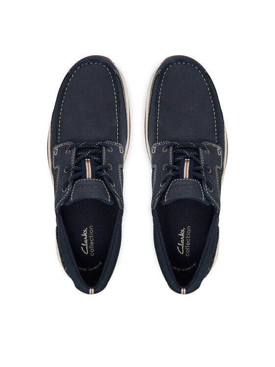 Clarks Туфлі Clarks Sailview Lace 26176972 Cиній
