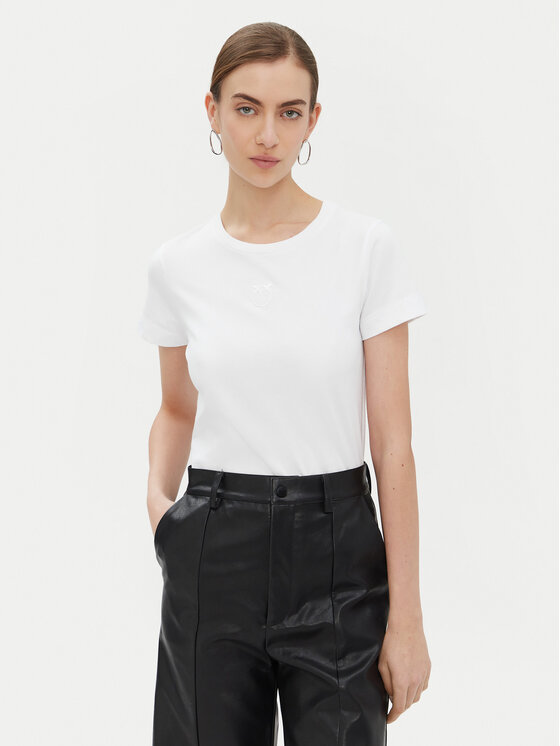 PINKO PINKO Футболка Bussolotto 100355 Білий Regular Fit