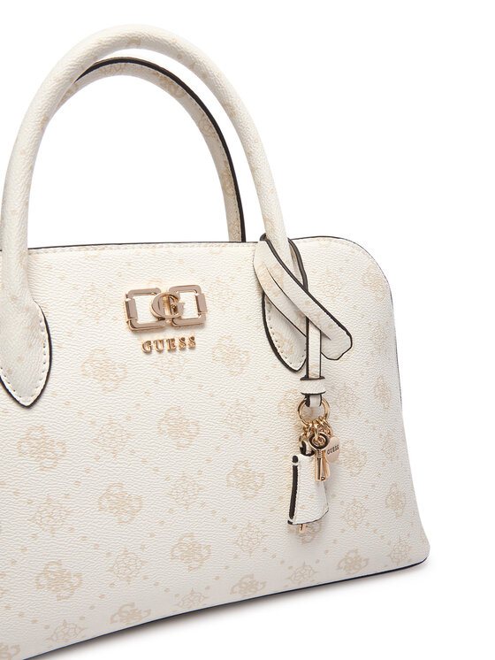 Guess Дамска чанта Guess Emelie Logo HWGP99 28060 Бял