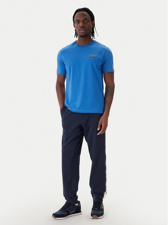 Aeronautica Militare Aeronautica Militare Camiseta 261TS1580UJ00372 Azul Regular Fit