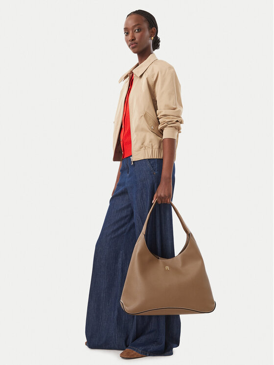 Tommy Hilfiger Ročna torba Tommy Hilfiger Th Everyday Hobo AW0AW19187 Bež