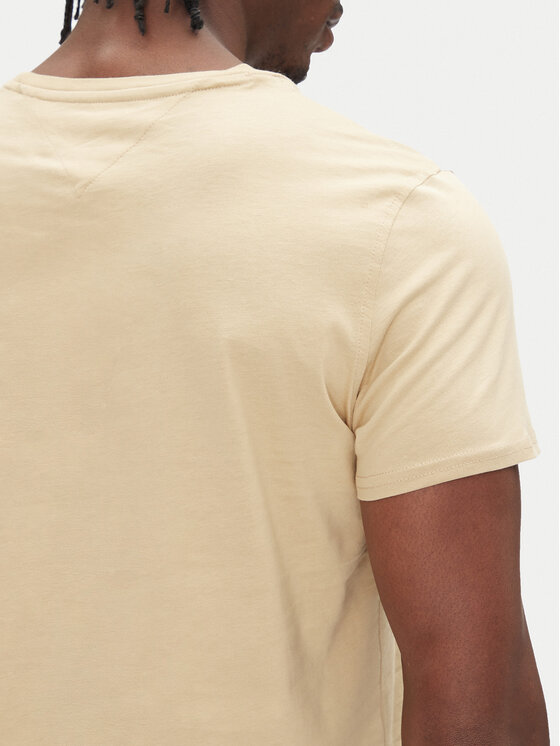 Tommy Jeans Tommy Jeans Camiseta DM0DM04411 Beis Slim Fit