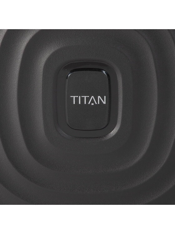 Titan Nagy bőrönd Titan Looping 848404 Fekete