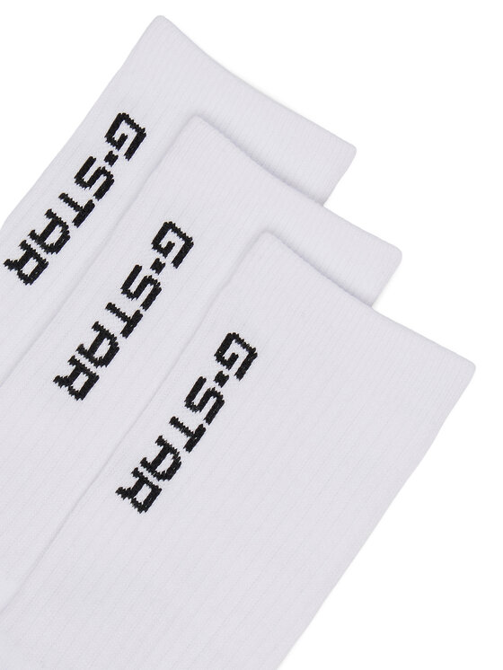 G-STAR Κάλτσες μακριές G-STAR CEO_AS_G-STAR_312_W_AW26 (3-PACK) Λευκό