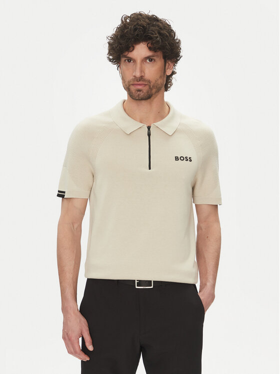 BOSS BOSS Поло K_Perform-Max_Pl 50537146 Бежевий Slim Fit