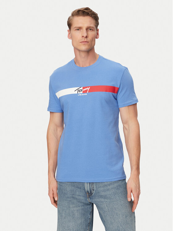 Tommy Jeans Tommy Jeans Camiseta DM0DM22539 Azul Regular Fit