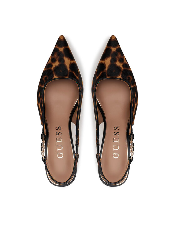 Guess Туфлі на шпильці Guess FLTNSH LEP05 Коричневий