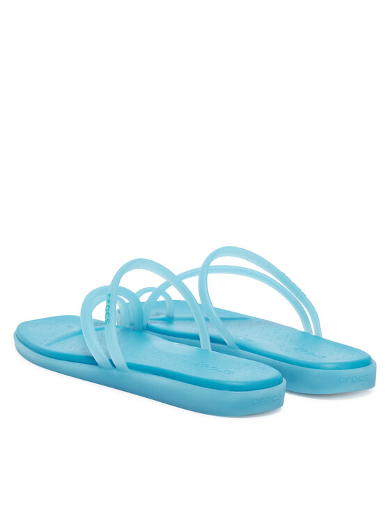 Crocs В'єтнамки Crocs Miami Frosted Toe Loop 211253 Голубий