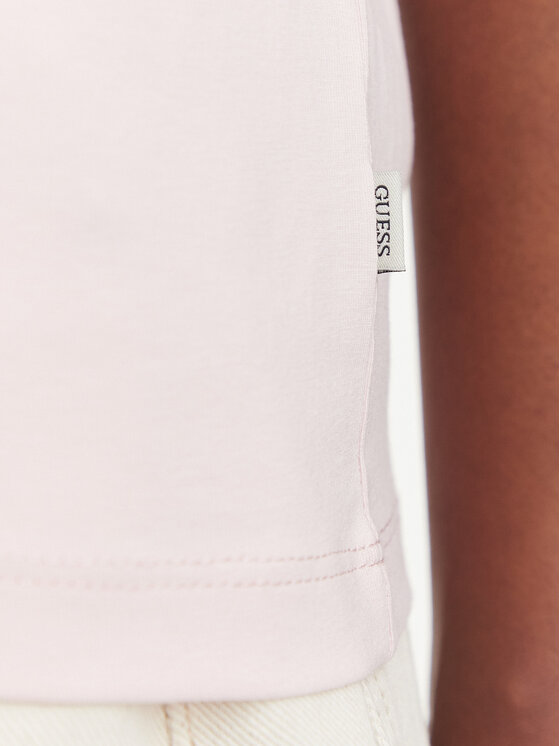 Guess Jeans Guess Jeans Футболка W4YI10 J1314 Світло-рожевий Regular Fit