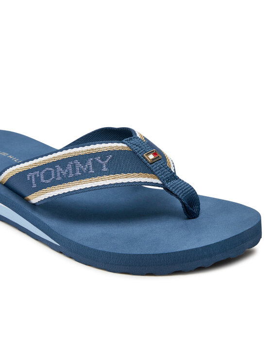 Tommy Hilfiger Čības uz pirksta Tommy Hilfiger Im Hilfiger Beach Sandal FW0FW08015 Zils