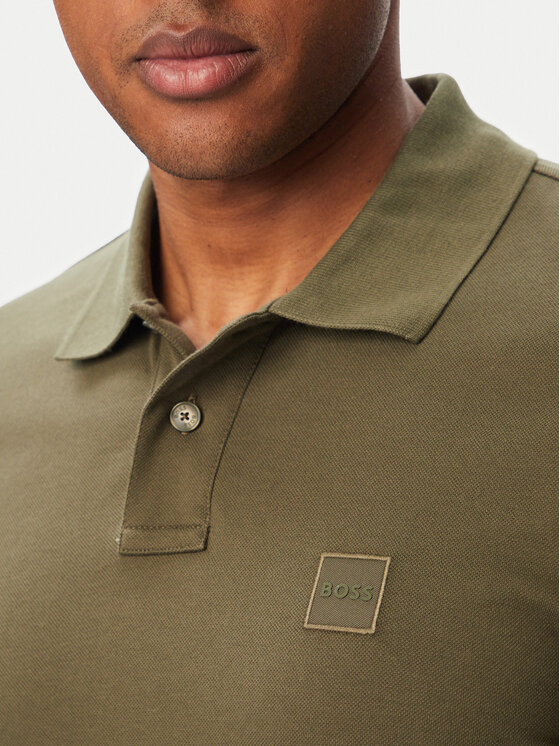 BOSS BOSS Поло Passerby 50507704 Хакі Slim Fit