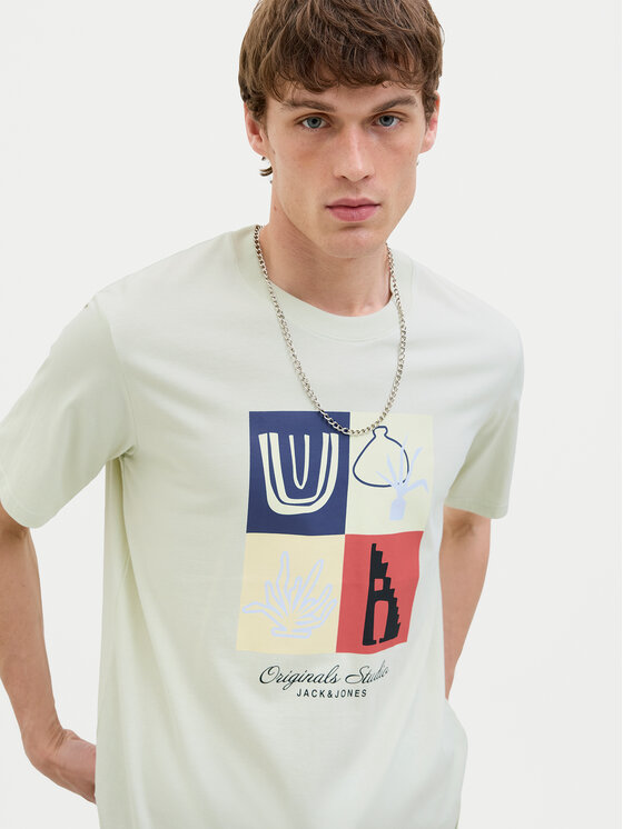 Jack & Jones Jack & Jones Футболка Canggu 12277220 Зелений Regular Fit
